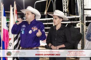 Foto - 15ª Festa das Regiões Brasileiras - Rodeio Sapopema 2022 