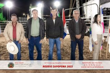 Foto - 15ª Festa das Regiões Brasileiras - Rodeio Sapopema 2022 