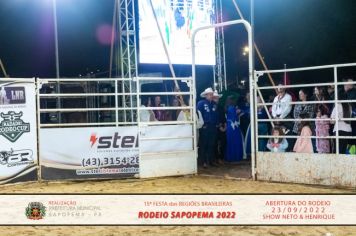 Foto - 15ª Festa das Regiões Brasileiras - Rodeio Sapopema 2022 