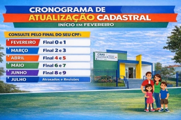 CRAS inicia cronograma de atualização do Cadastro Único a partir de fevereiro