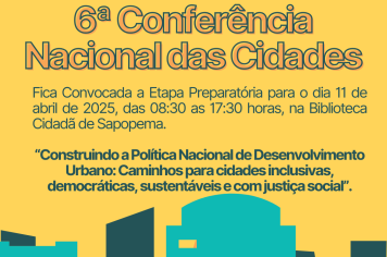 6ª CONFERÊNCIA NACIONAL DAS CIDADES