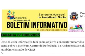 Boletim informativo SMAS 002/2025