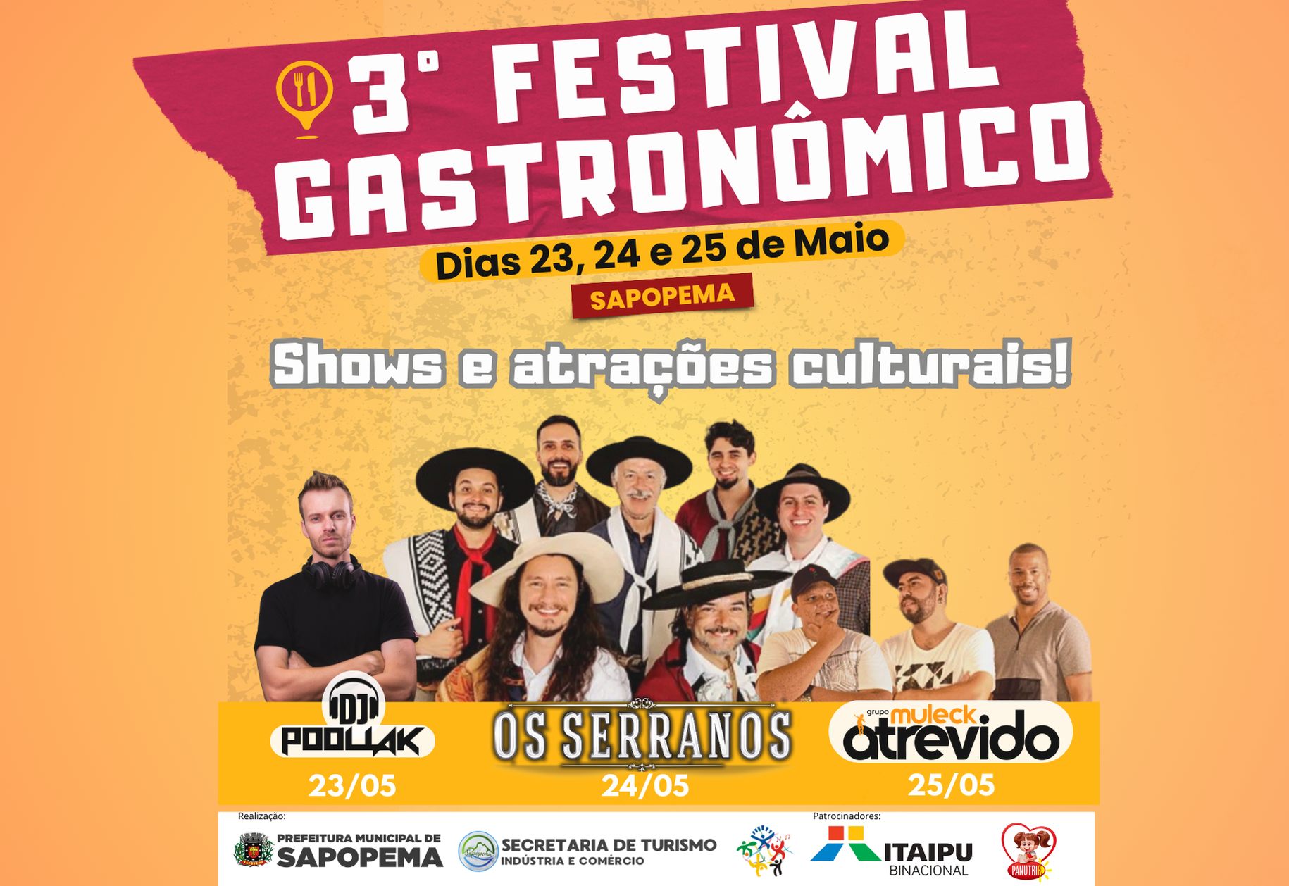 Sapopema se prepara para o 3º Festival Gastronômico